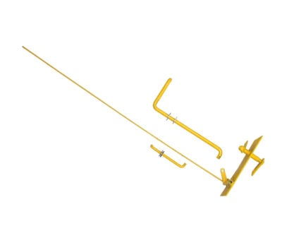 A bright yellow staff assembly