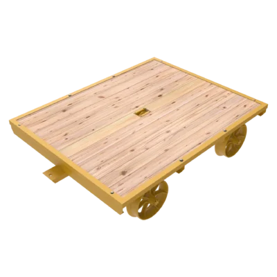 PC-10W Wood Deck Push Car